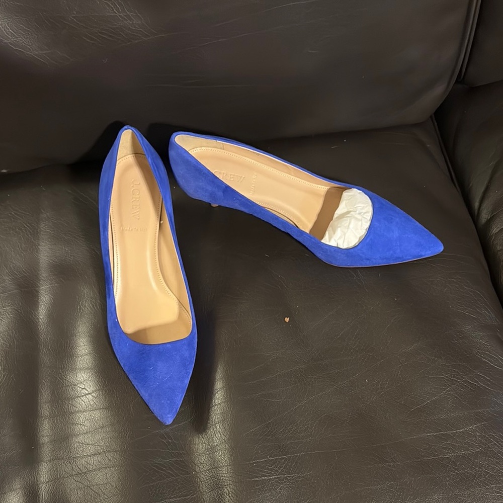 Blue Suede Women's Flats